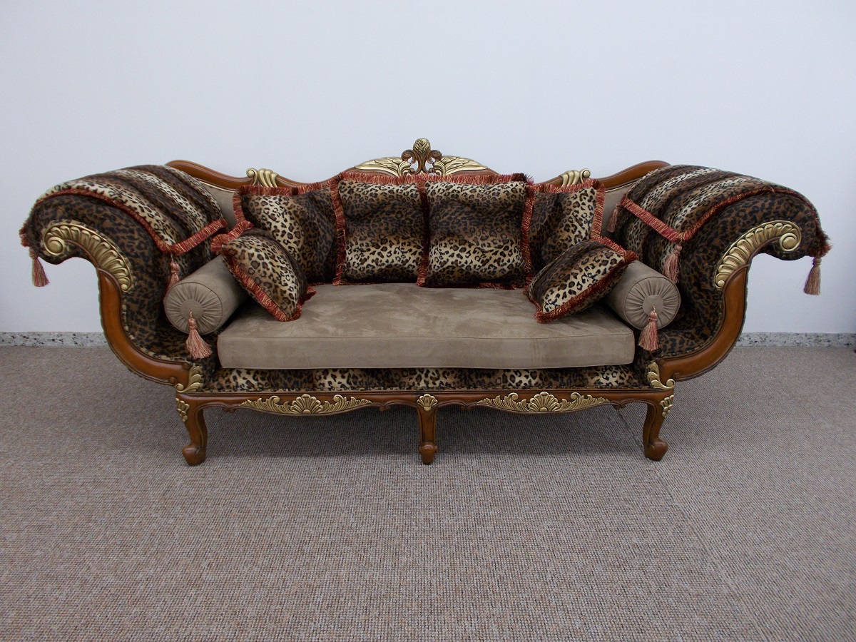 Designersofa Sofa Couch Sessel Couchgarnitur Ottomane Mahagoni Hunter 1- und 3-Sitzer