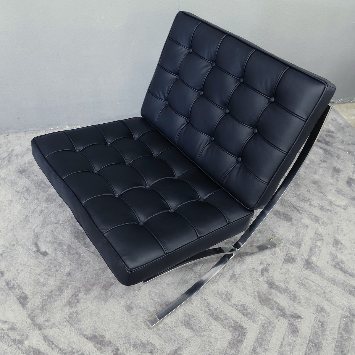 Relax Sessel mit Fußteil Ottoman Design Klassiker Couch Leder