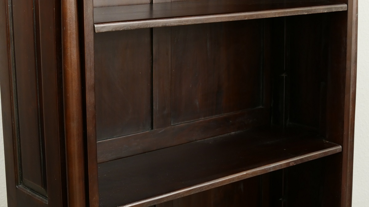 Wunderschönes Buchregal Bücherschrank Bücherregal Regal aus massiv Mahagoni