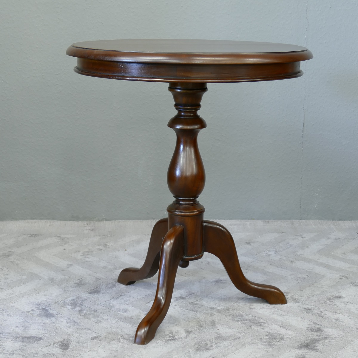 Tisch Teetisch Beistelltisch Wine Table Mahagoni dunkelbraun Walnuss