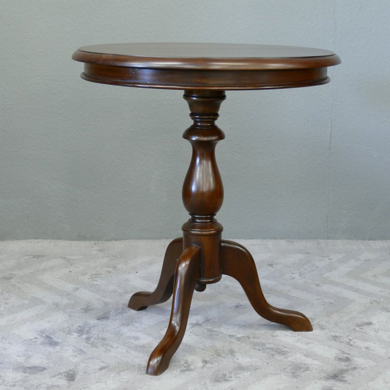Tisch Teetisch Beistelltisch Wine Table Mahagoni Farbe Holz dunkelbraun Walnuss
