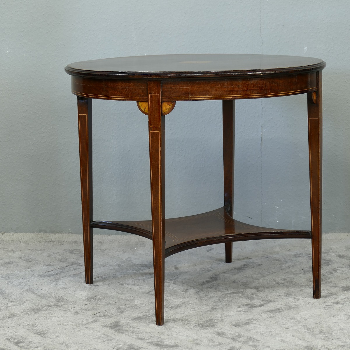 Tisch Teetisch Beistelltisch Winetable Intarsien Antik um 1890 England