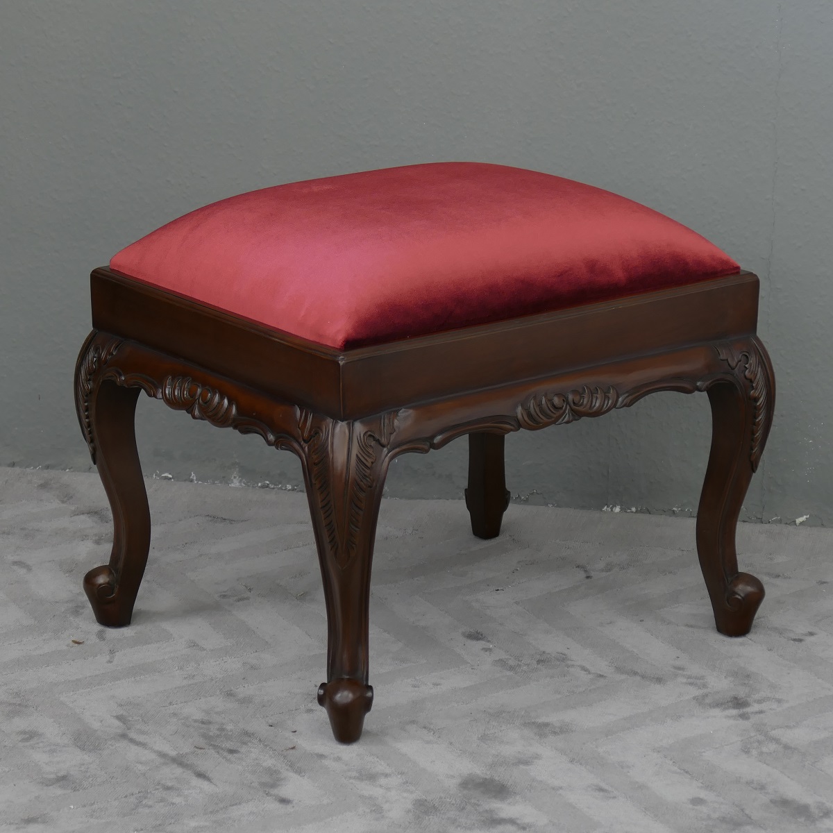 Wunderschöne Ankleide Bank Hocker Louis Stil Mahagoni
