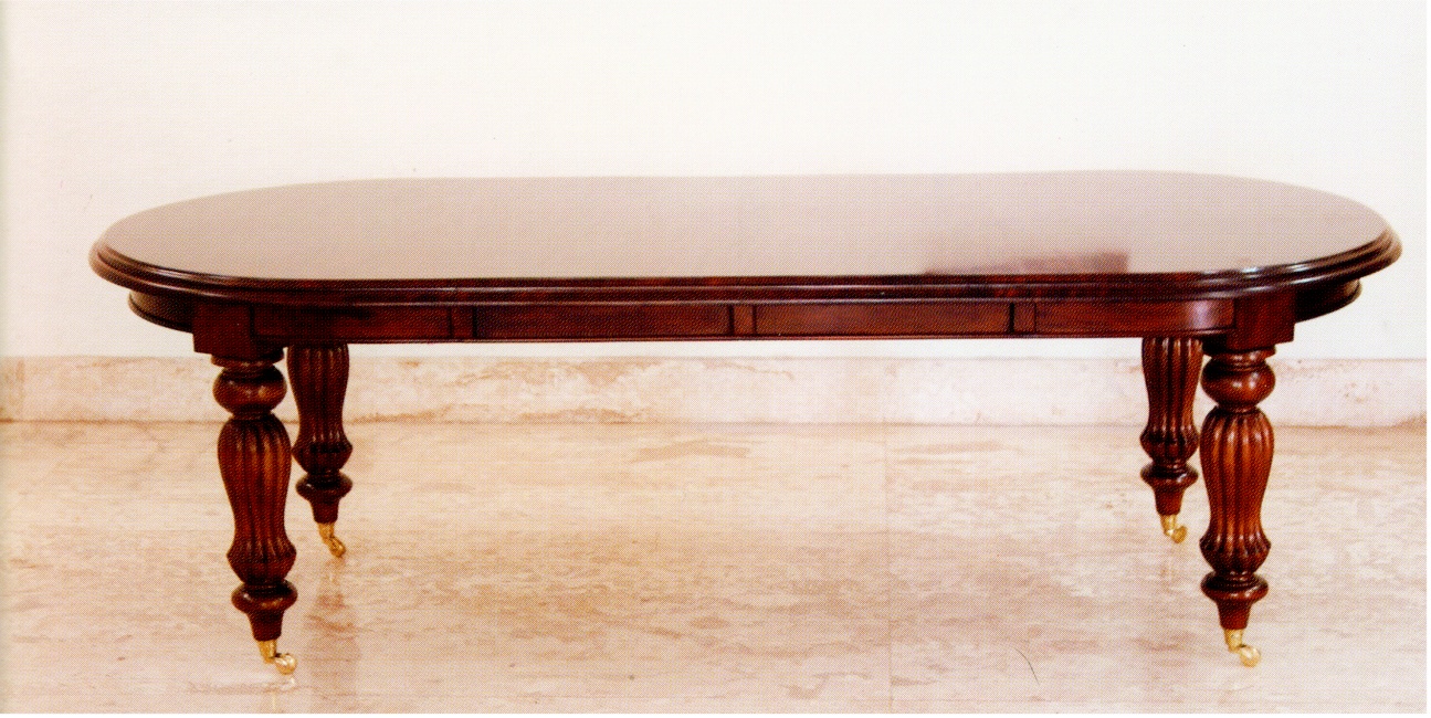 Tisch Esstisch Mahagoni Louis Stil riesig lang 300 cm