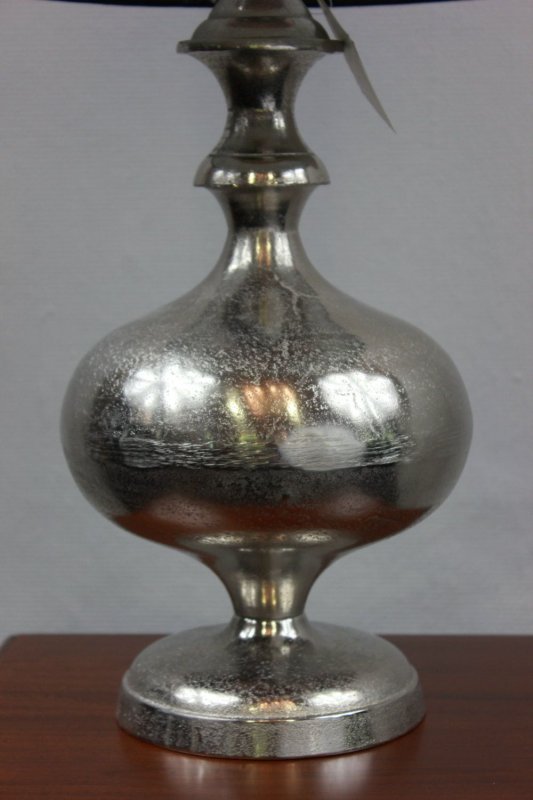 Stylishe Lampe Leuchte Tischleuchte Tischlampe Höhe 58 cm Schirm schwarz