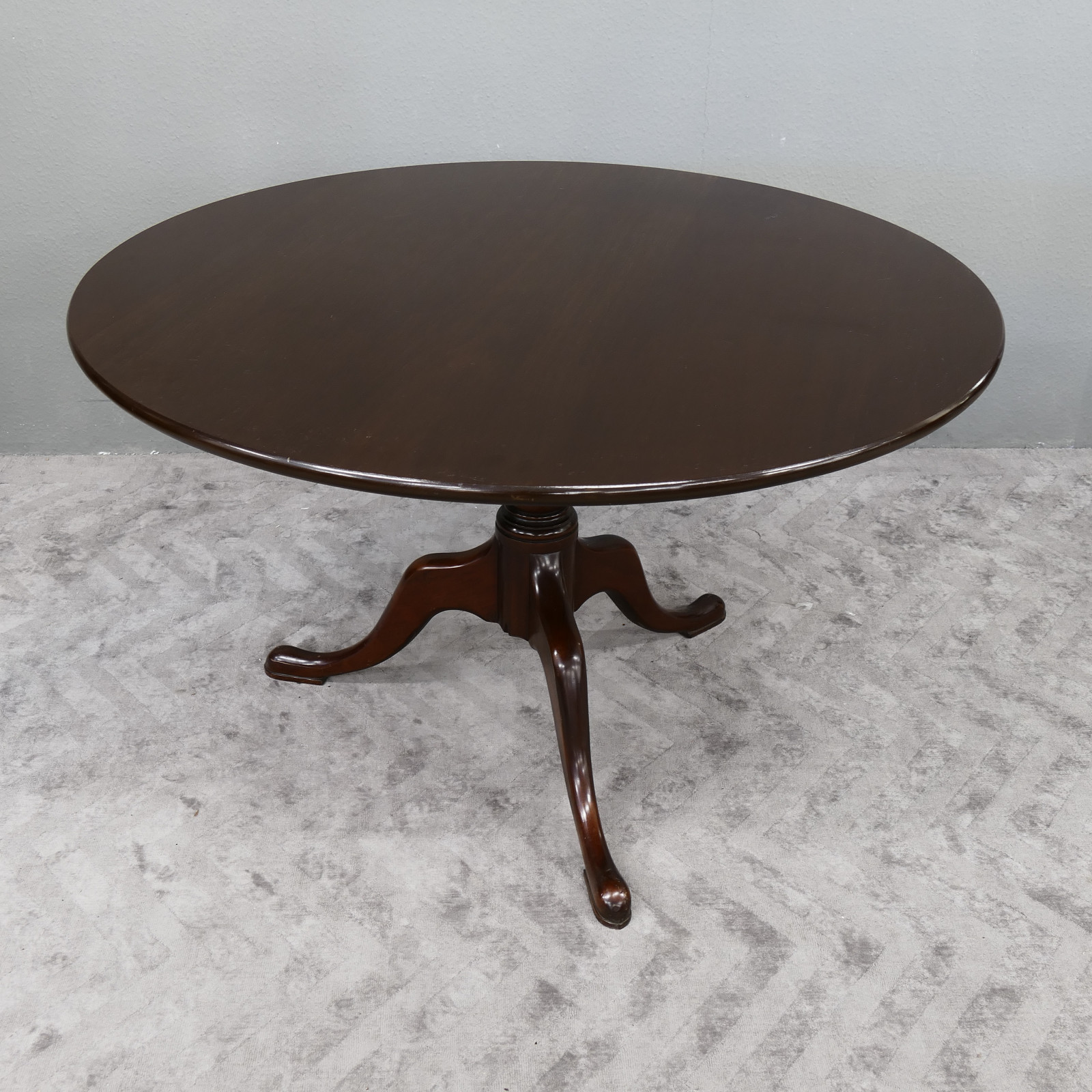 Tisch rund Teetisch Beistelltisch Winetable klappbar Mahagoni Antik um 1890
