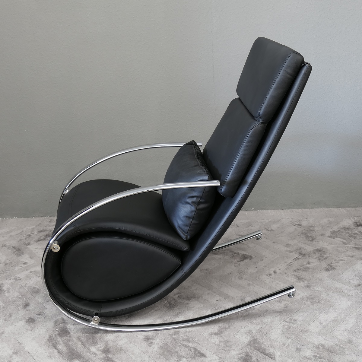 Schaukelstuhl Relaxliege Lounge Chair New Design Farbe: black