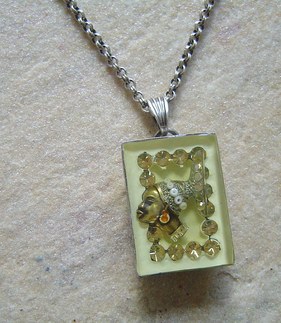 Wunderschöne Kette von Konplott Souvenir d´Afrique multi / antique silver