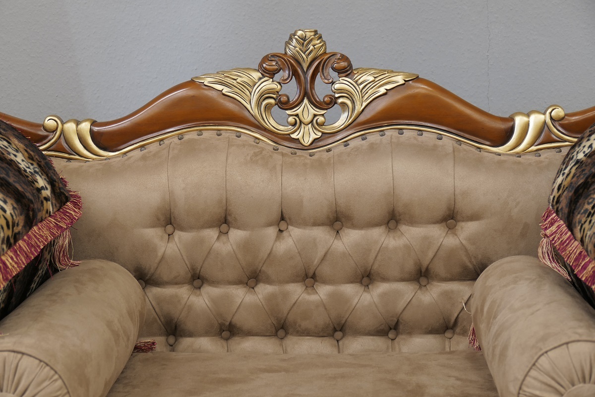 Designersofa Sofa Couch Sessel Couchgarnitur Ottomane Mahagoni Hunter 1- und 3-Sitzer