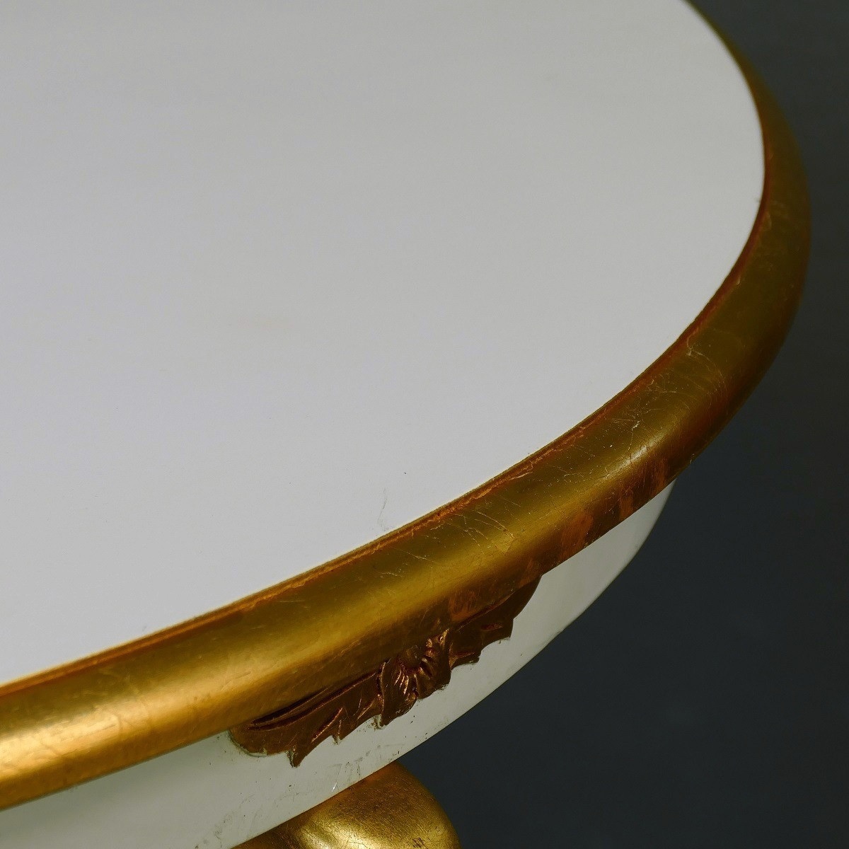 Chippendale Tisch Esstisch Mahagoni excellent white / gold Ausstellungsstück