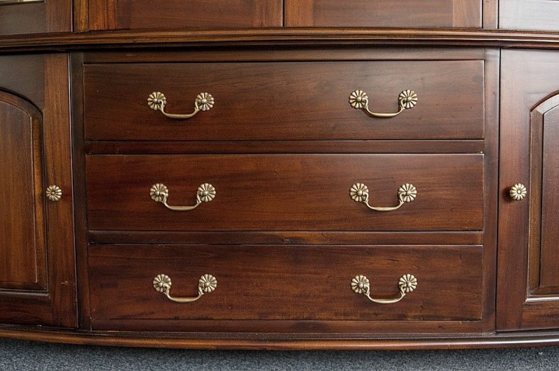 Englischer Chippendale Schrank Buffet Mahagoni Traum