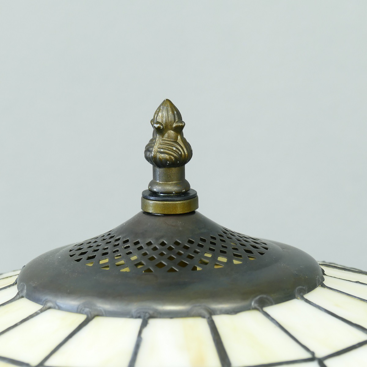 Lampe Leuchte Stehlampe Stehleuchte Tiffany Messingfuss