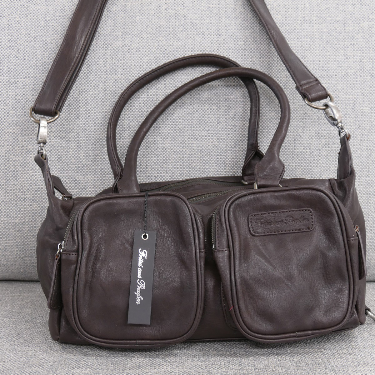 Handtasche Shopper Bag Dagmar Boston Brown Fritzi aus Preußen Kopie