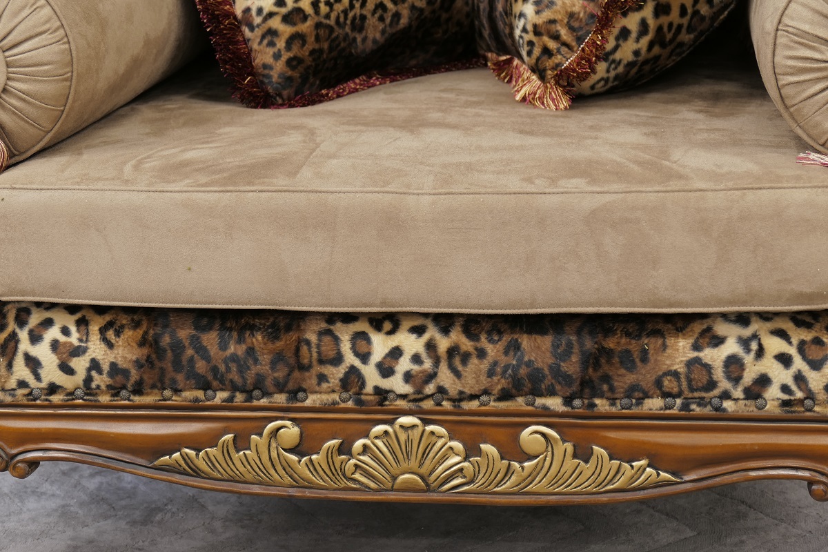 Designersofa Sofa Couch Sessel Couchgarnitur Ottomane Mahagoni Hunter 1-Sitzer
