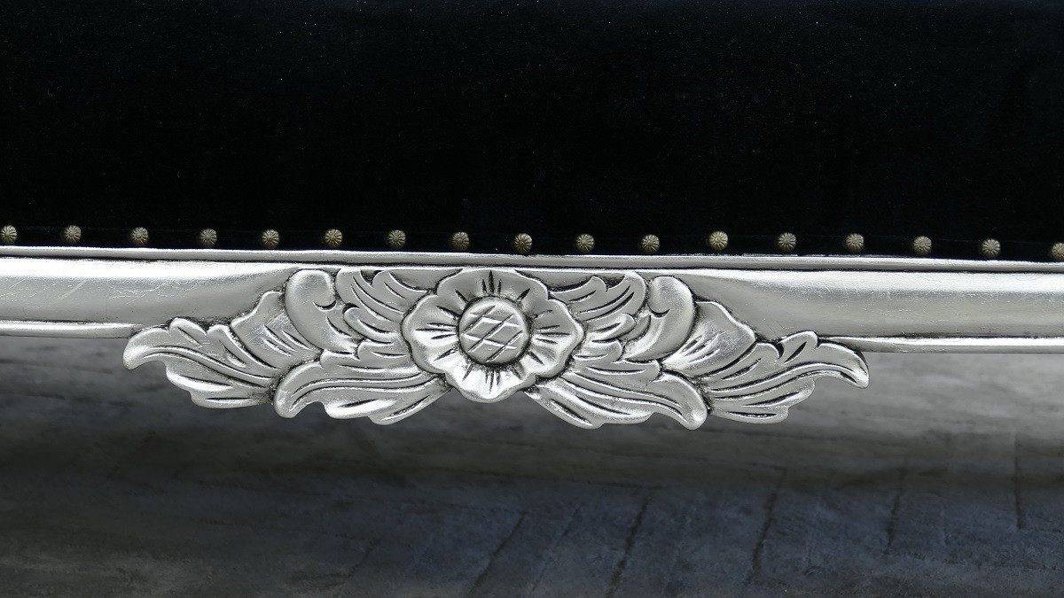 Wunderschöne Recamiere Ottomane Couch Mahagoni