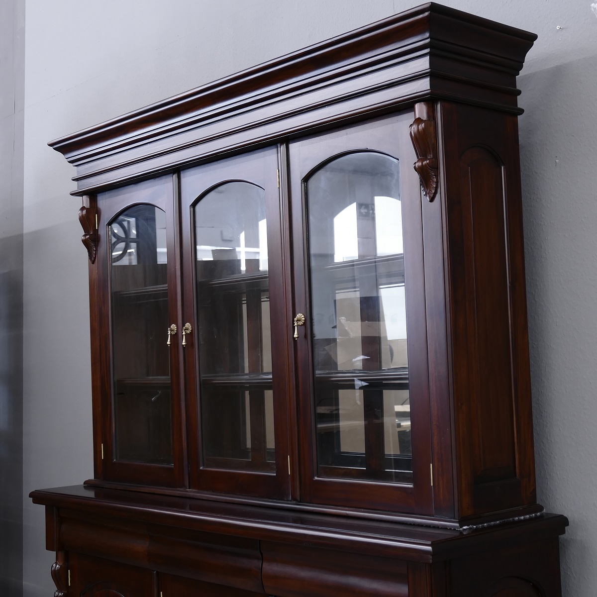 Buffet Schrank Mahagoni massiv Victorianischer Stil