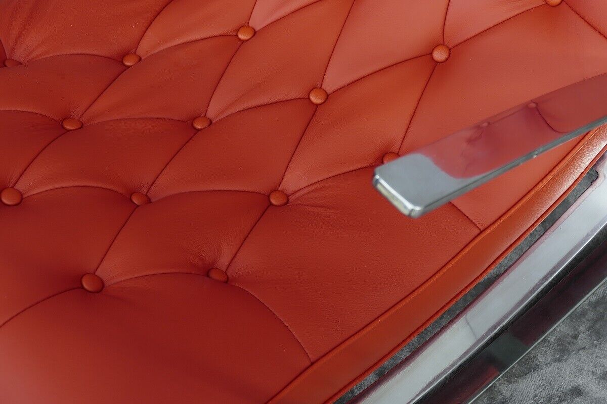 Schaukelstuhl Lounge Liege Sofa Design Klassiker Couch Farbe: Rot