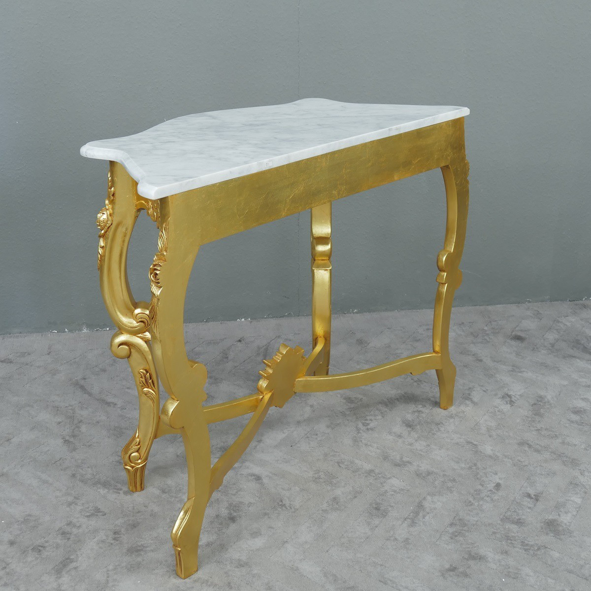 Englische Konsole Mahagoni Gold Rococo ein Blickfang