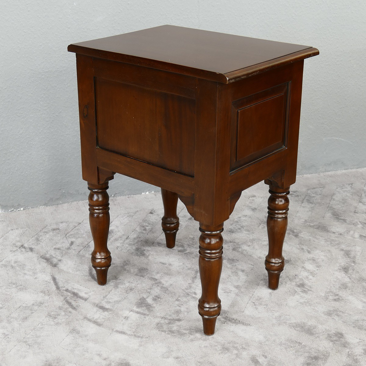Beistelltisch Konsole Nachttisch massiv Mahagoni dark brown Walnuss